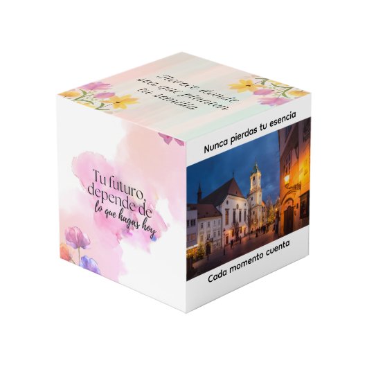 Cubo de fotos personalizado con recuerdos especial フォトキューブ (正面アングル)