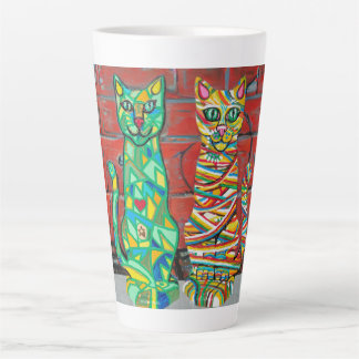 Cuby Cats by Laura Gail Sweeney カフェラテマグ