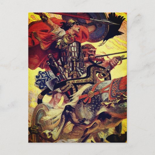Cuchulain in Battle ポストカード (正面)