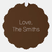 Cucidati Cuccidati Figイタリアン Christmas Cookie オーナメントカード (裏面)