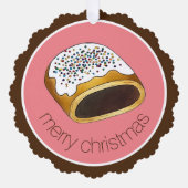 Cucidati Cuccidati Figイタリアン Christmas Cookie オーナメントカード (正面)