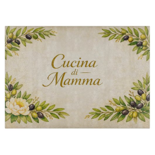 Cucina di Mamma – Italian Botanical カッティングボード (正面)