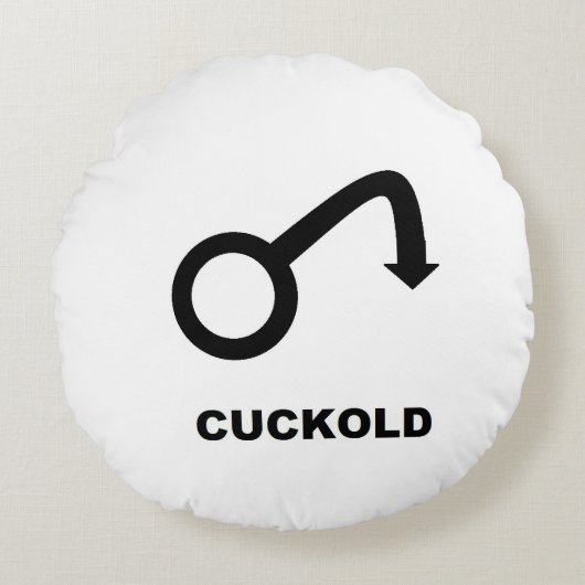 'cuckold ラウンドクッション (正面)
