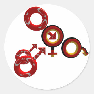 Cuckold Aufkleber ラウンドシール