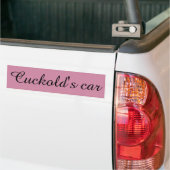 Cuckold car バンパーステッカー (トラック上)