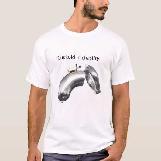 cuckold in chastity tシャツ (正面)