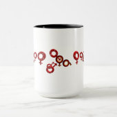 Cuckold Türkisch Deutsch Tasse マグカップ (中央)