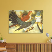 Cuckoo Birds モダン with Art Canvas Print キャンバスプリント (インサイチュ (リビング))