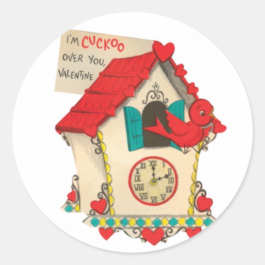 Cuckoo Over You |バレンタイン |ラウンドスタンプ ラウンドシール (正面)