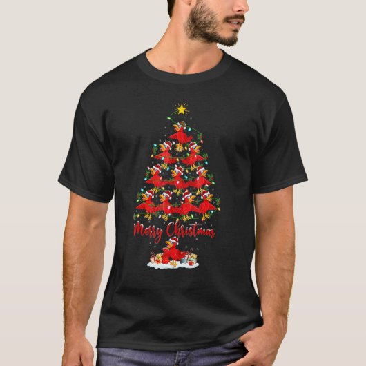 Cuckoos  Xmas Lights Cuckoos Christmas Tree Tシャツ (正面)