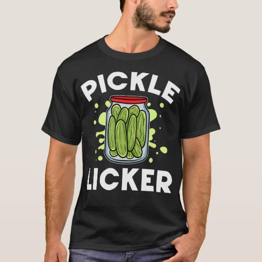 Cucumber Pickle Jar Funny Vegan Pickle Licker Vege Tシャツ (正面)