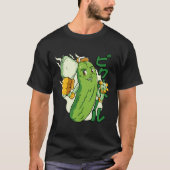 Cucumber Veggies Vegetable Asian Tシャツ (正面)