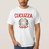 Cucuzzaのイタリア人の姓 Tシャツ (正面)