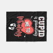 Cud Is Promoting Me To Mommy Valentines Pregnanc フリースブランケット (正面(横))