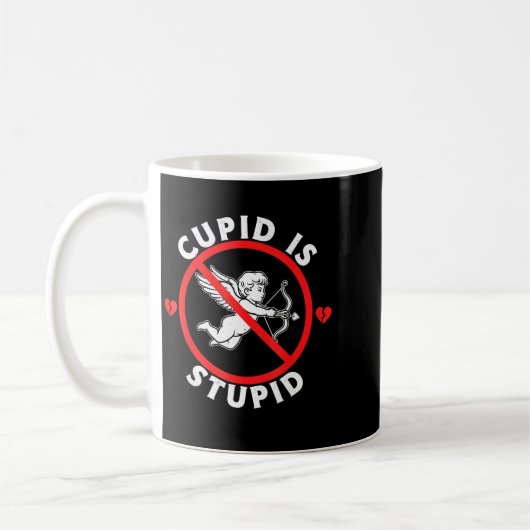 Cud Is Stud Hate Valentines Anti Valentine Stud Cu コーヒーマグカップ (左)