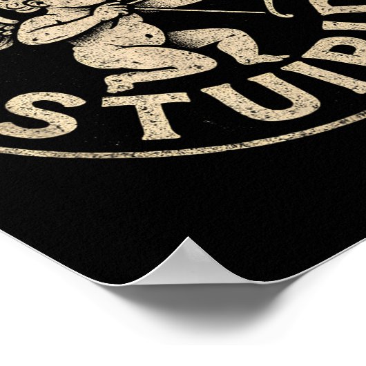 Cud Is Stud Hate Valentines Anti Valentine Stud Cu ポスター (角)