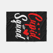 Cud Squad Cute Valentine's Couples New Husband Wif フリースブランケット (正面(横))