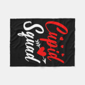 Cud Squad Cute Valentine's Couples New Husband Wif フリースブランケット (正面(横))