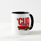 Cudaの赤い「後部 マグカップ (正面右)