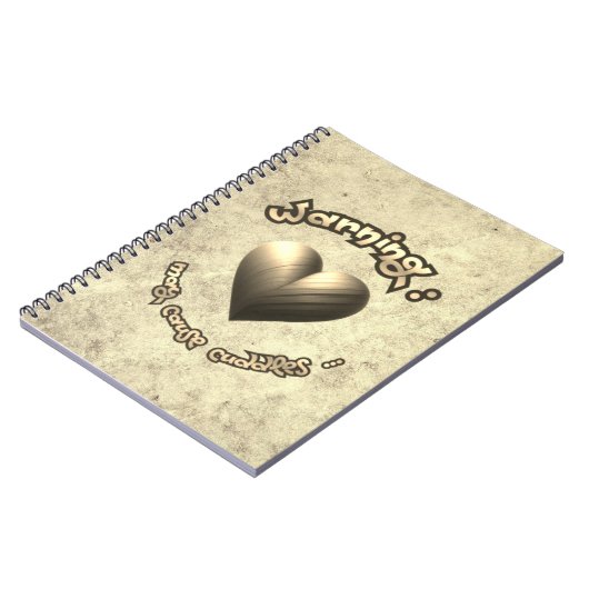 Cuddle Alert – Art with Heart! ノートブック (左側)