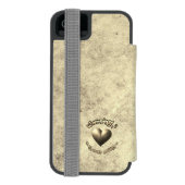 Cuddle Alert – Art with Heart! Incipio iPhoneウォレットケース (フォリオ裏面)