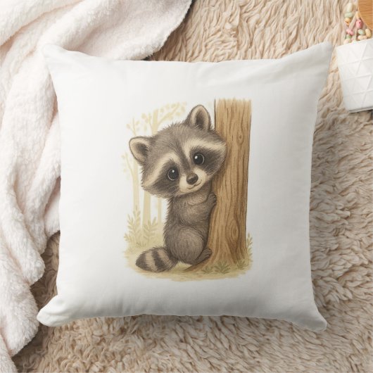 Cuddle Buddy Raccoon クッション (ブランケット)