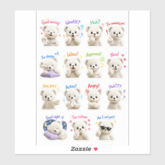 Cuddle Cub – かわいいテディベアのステッカー シール