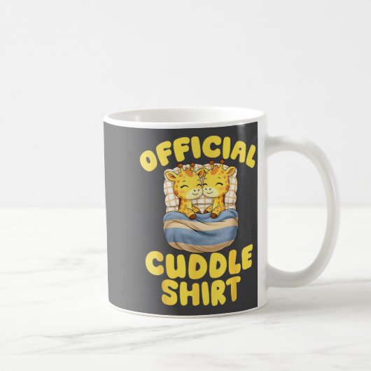 Cuddle Cute Giraffes Couple Valentine's Day  コーヒーマグカップ (右)