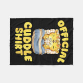 Cuddle Cute Giraffes Couple Valentine's Day  フリースブランケット (正面(横))