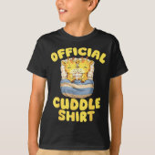 Cuddle Cute Giraffes Couple Valentine's Day  Tシャツ (正面)