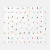 Cuddle Fleece Warm Pet Blanket Liner Throw フリースブランケット (正面(横))