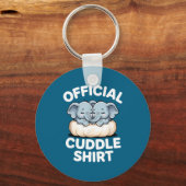 Cuddle Shirt Cute Baby Elephant Snuggle  キーホルダー (正面)