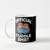 Cuddle Shirt Cute Beavers Snuggling  コーヒーマグカップ (左)