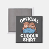Cuddle Shirt Cute Beavers Snuggling  マグネット (正面/裏面)