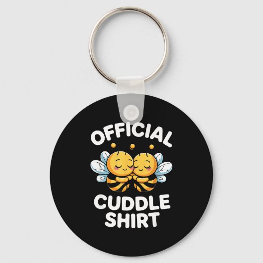 Cuddle Shirt Cute Bees Funny Cozy Couple  キーホルダー (正面)