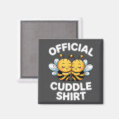 Cuddle Shirt Cute Bees Funny Cozy Couple マグネット (正面/裏面)