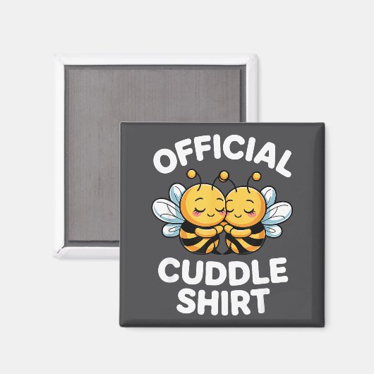 Cuddle Shirt Cute Bees Funny Cozy Couple  マグネット (正面/裏面)