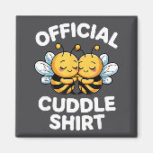 Cuddle Shirt Cute Bees Funny Cozy Couple  マグネット (正面)