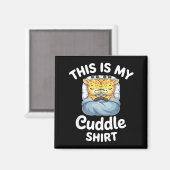 Cuddle Shirt Cute Giraffes Funny Cozy  マグネット (正面/裏面)