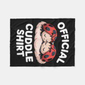 Cuddle Shirt Cute Ladybug Couple Cozy  フリースブランケット (正面(横))