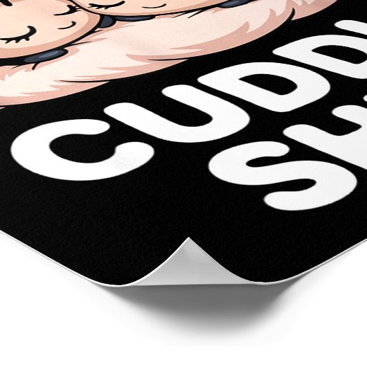 Cuddle Shirt Cute Ladybug Couple Cozy  ポスター (角)