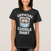 Cuddle Shirt Cute Sleepy Monkey Couple  Tシャツ (正面)