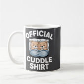 Cuddle Shirt Cute Teddy Bear Sleepwear コーヒーマグカップ (左)
