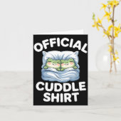 Cuddle Shirt Funny Cute Frogs Cozy  カード (黄色い花)