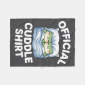Cuddle Shirt Funny Cute Frogs Cozy  フリースブランケット (正面(横))