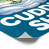 Cuddle Shirt Funny Cute Frogs Cozy  ポスター (角)