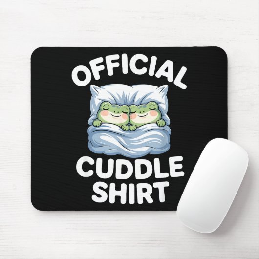 Cuddle Shirt Funny Cute Frogs Cozy  マウスパッド (マウス)