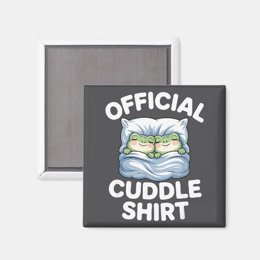 Cuddle Shirt Funny Cute Frogs Cozy  マグネット (正面/裏面)