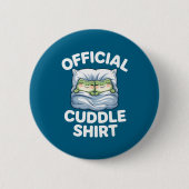 Cuddle Shirt Funny Cute Frogs Cozy  缶バッジ (正面)