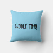 Cuddle Time! Cute Cartoon Teddy Bear Throw Pillow  クッション (裏面)